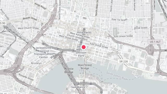 Map showing the office location of Jwb Property Management