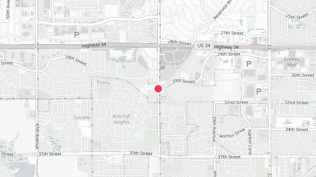 Map showing the office location of Key Property Management