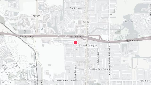 Map showing the office location of Land South Properties and Management