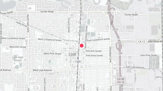Map showing the office location of Lodi Property Management