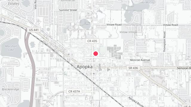 Map showing the office location of Lou Haubner Realty Property Management