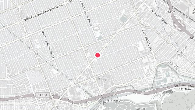 Map showing the office location of Luminous Property Management