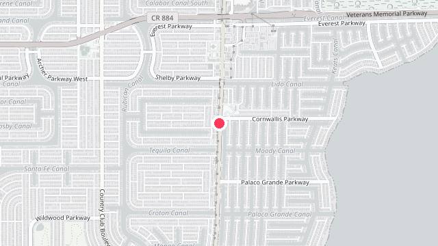 Map showing the office location of Maks Realty Property Management