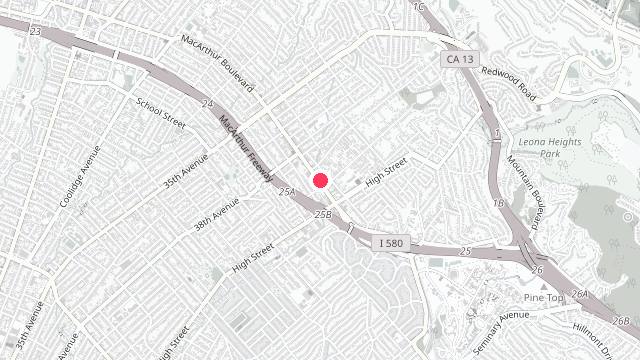 Map showing the office location of Marquardt Property Management
