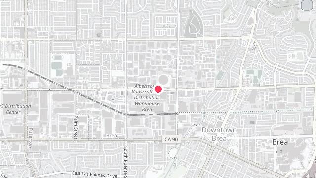 Map showing the office location of Mcbride Property Management