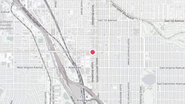 Map showing the office location of Merger Property Management
