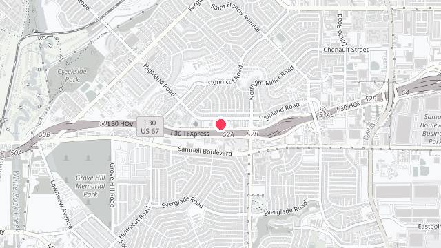 Map showing the office location of Meridian Property Management