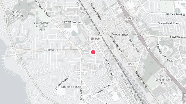 Map showing the office location of Metropolitan Property Management