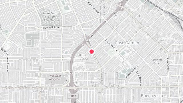 Map showing the office location of Miller & Hinkle Property Management