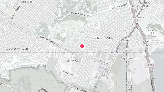 Map showing the office location of Mira Property Management
