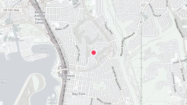 Map showing the office location of Missionbay Property Management