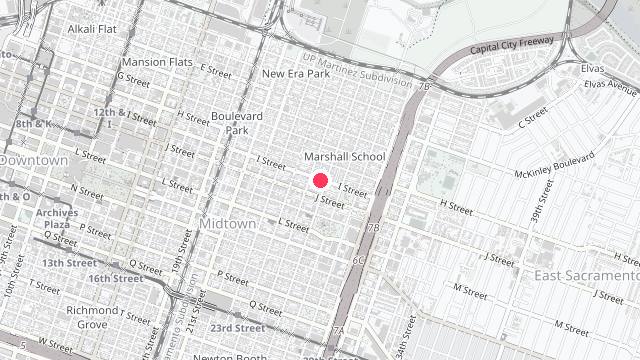 Map showing the office location of Nielsen Property Managers
