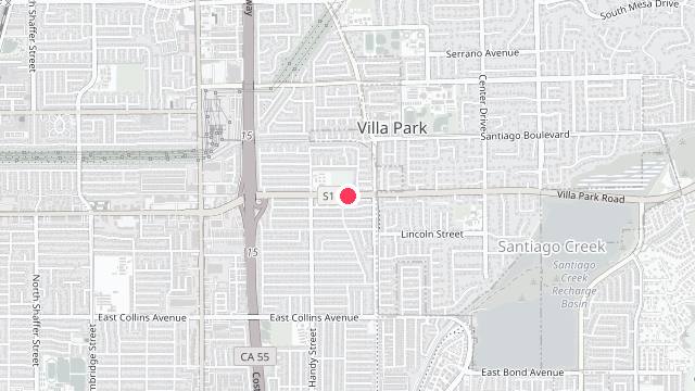 Map showing the office location of O.C. Realty & Property Management