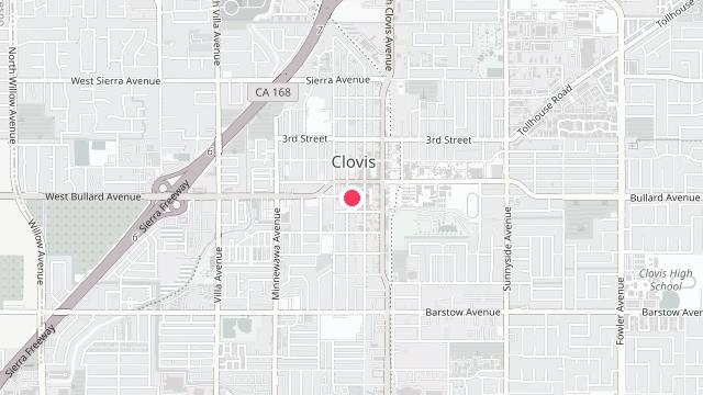Map showing the office location of Oaktree Property Management