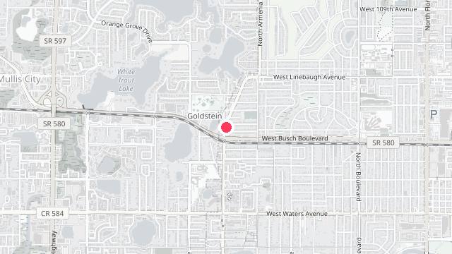 Map showing the office location of Ocean Blue Property Management