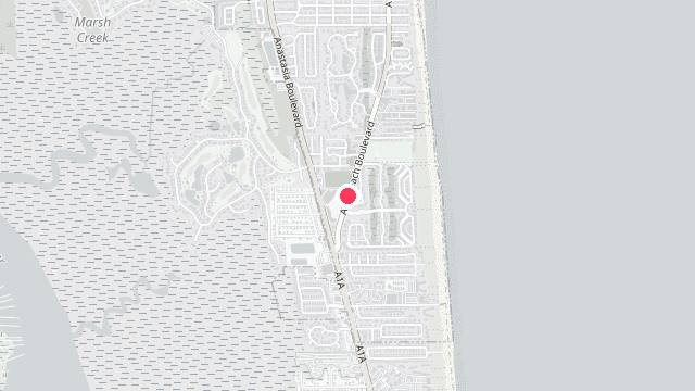 Map showing the office location of Ocean Breeze Property Management