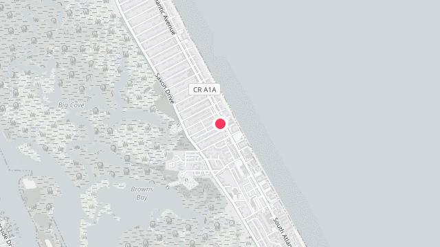 Map showing the office location of Ocean Properties & Management