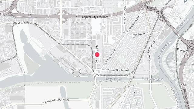 Map showing the office location of Owens Property Management,