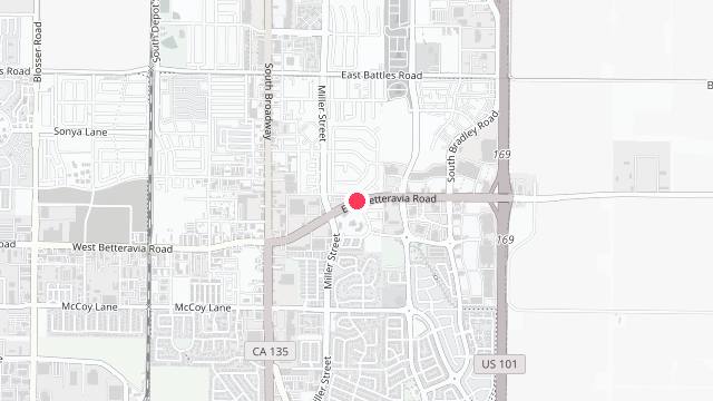 Map showing the office location of Pacific Blue Property Management
