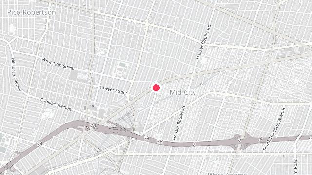 Map showing the office location of Pacific Shore Property Management