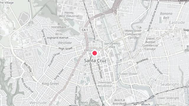 Map showing the office location of Pacific Sun Property Management