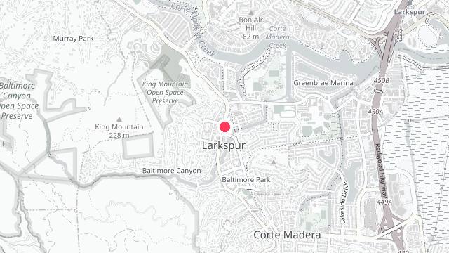 Map showing the office location of Palmaris Property Management