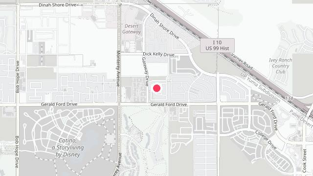 Map showing the office location of Parker Property Mgmt