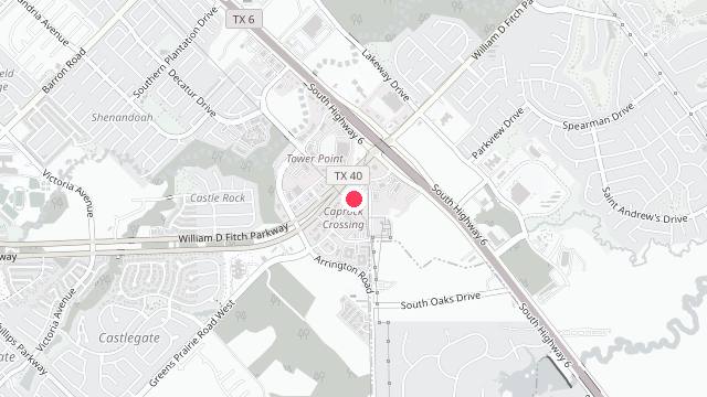 Map showing the office location of Patriarch Property Management