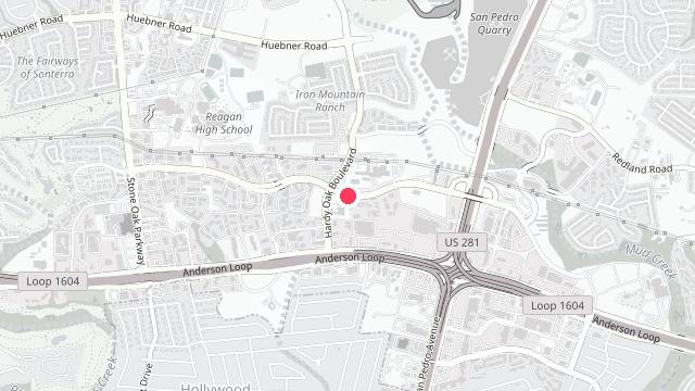 Map showing the office location of Peace of Mind Property Management