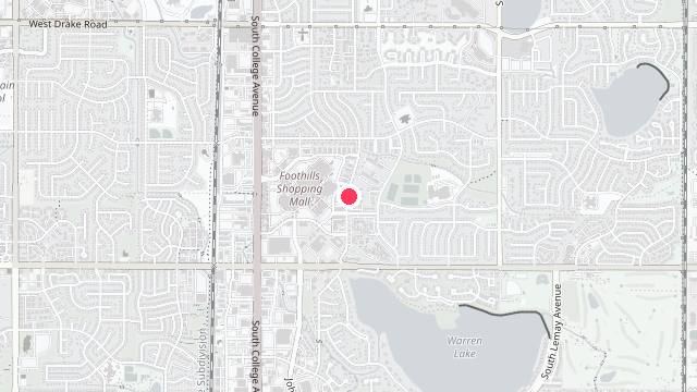 Map showing the office location of Peak Property Management