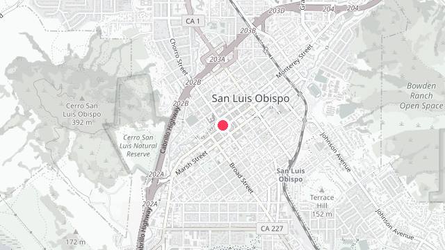 Map showing the office location of Peak Property Management
