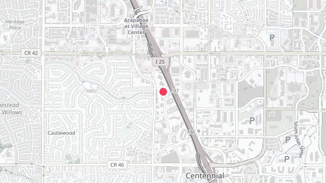 Map showing the office location of Peaks To Plains Property Management