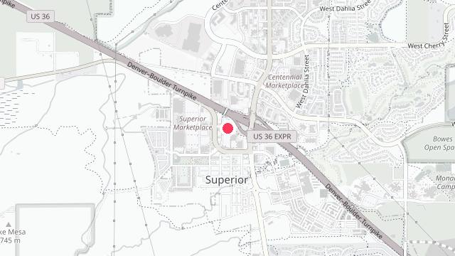 Map showing the office location of Pear Tree Property Management