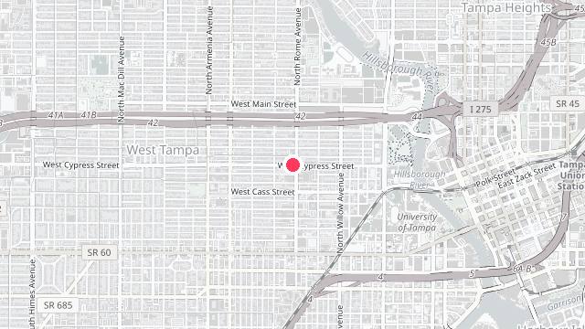 Map showing the office location of Peterson Properties and Management