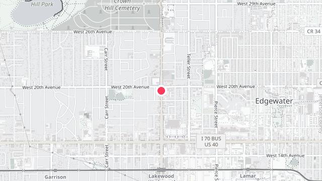 Map showing the office location of Pioneer Property Management