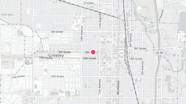 Map showing the office location of Plains Property Management