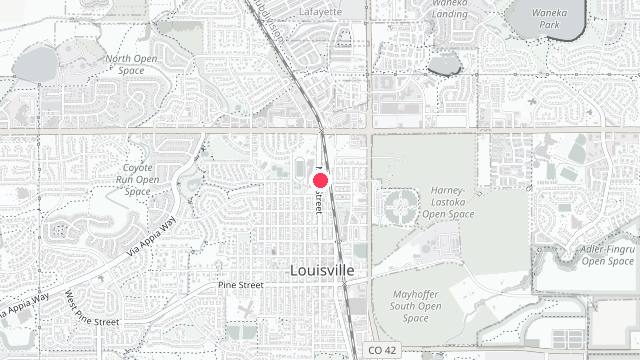 Map showing the office location of Pocketwater Property Management