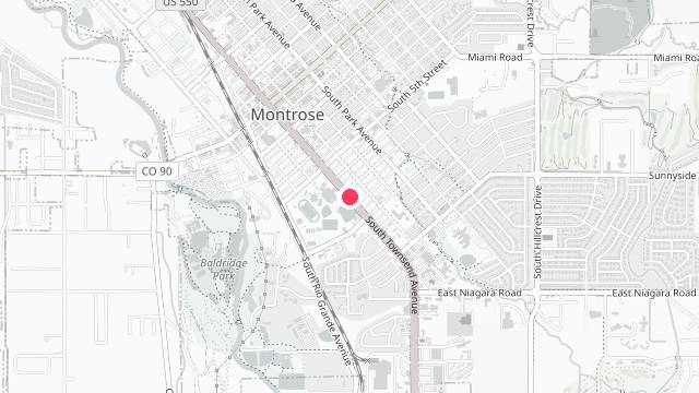 Map showing the office location of Prestige Real Estate and Property Management