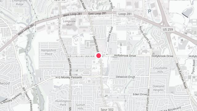 Map showing the office location of Pristine Property Management