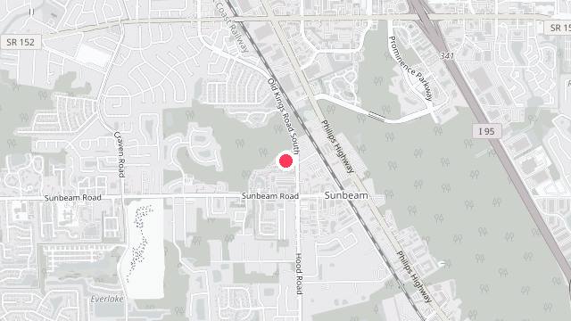 Map showing the office location of Property Management Company of Jacksonville