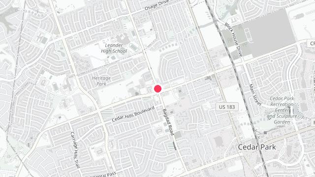 Map showing the office location of Property Management of Trinity Texas Realty