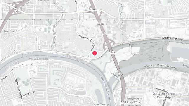 Map showing the office location of Property Management Services the