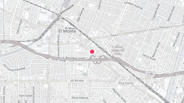 Map showing the office location of Ramona Property Managers