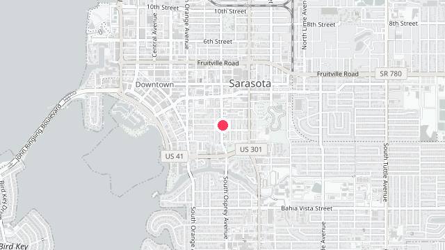 Map showing the office location of Red Property Management
