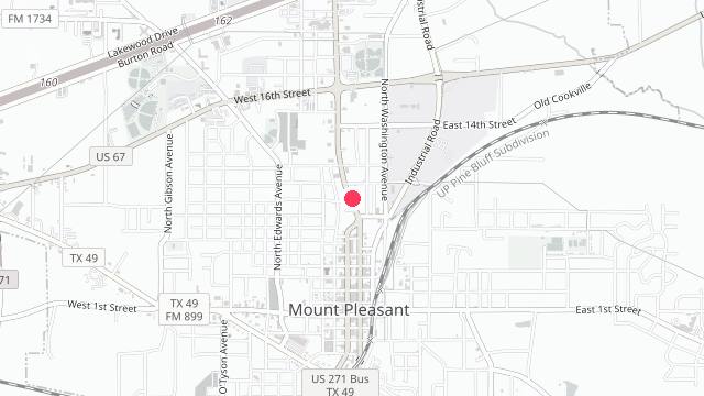 Map showing the office location of Redfearn Property Management