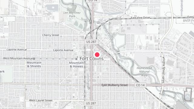 Map showing the office location of Rentpro Property Management