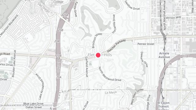 Map showing the office location of Reward Property Management