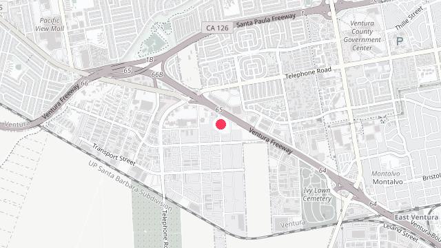 Map showing the office location of Rincon Property Management