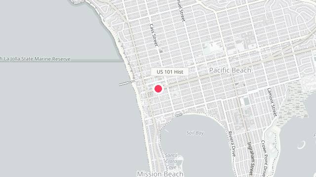 Map showing the office location of Riviera Property Management