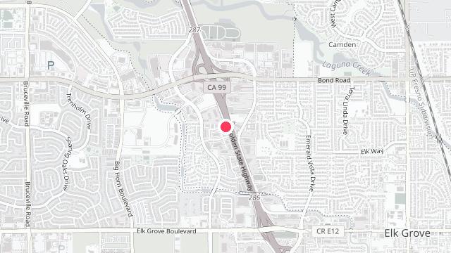 Map showing the office location of Rnb Property Management Elk Grove